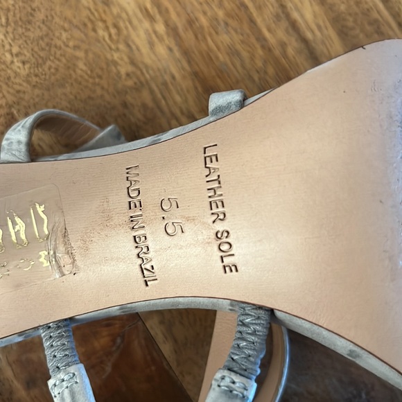 Bayard Heel in Powder Croc - Picture 3 of 5